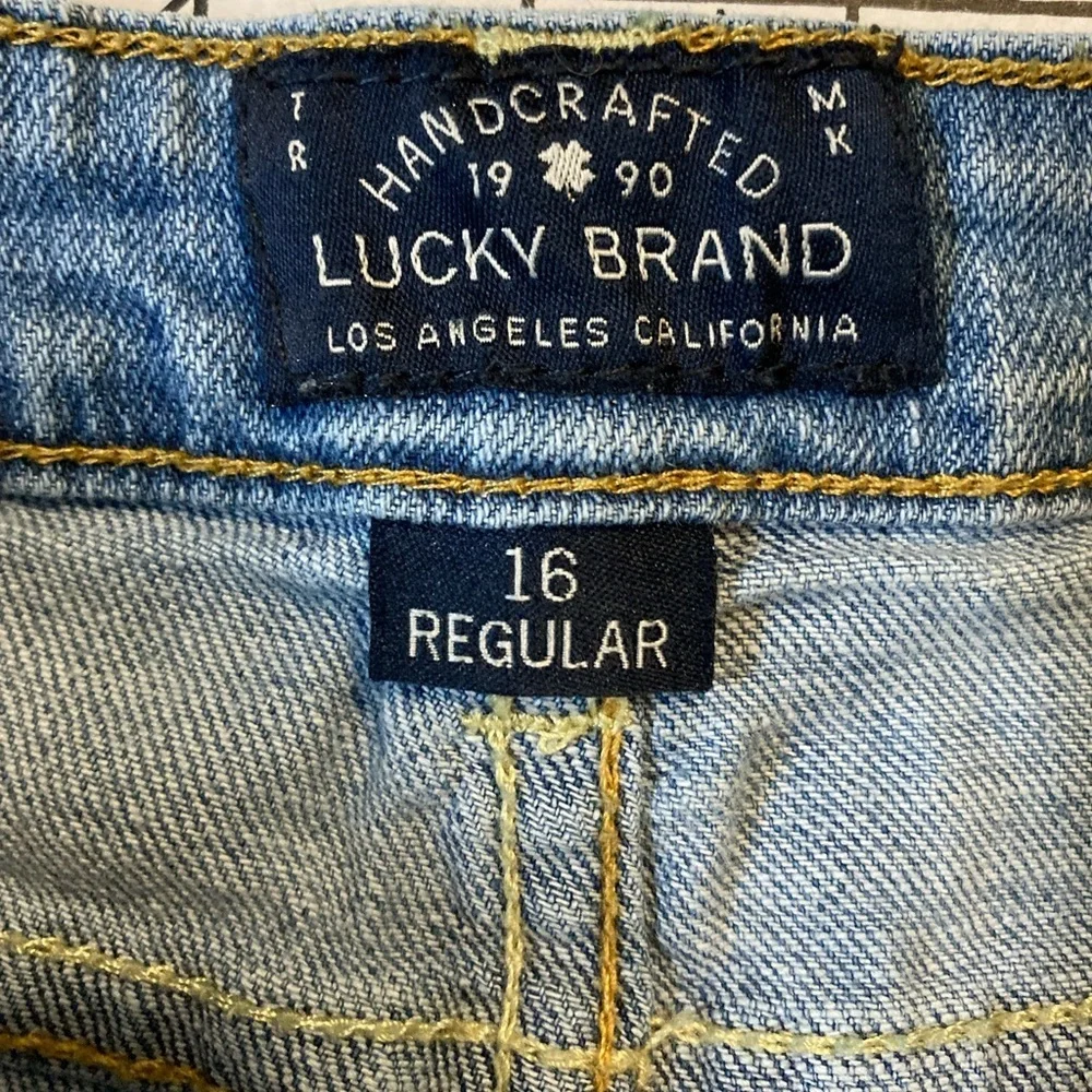 Lucky Brand Girl’s Size 16 Regular Dylan Distressed Boyfriend‎ Jeans